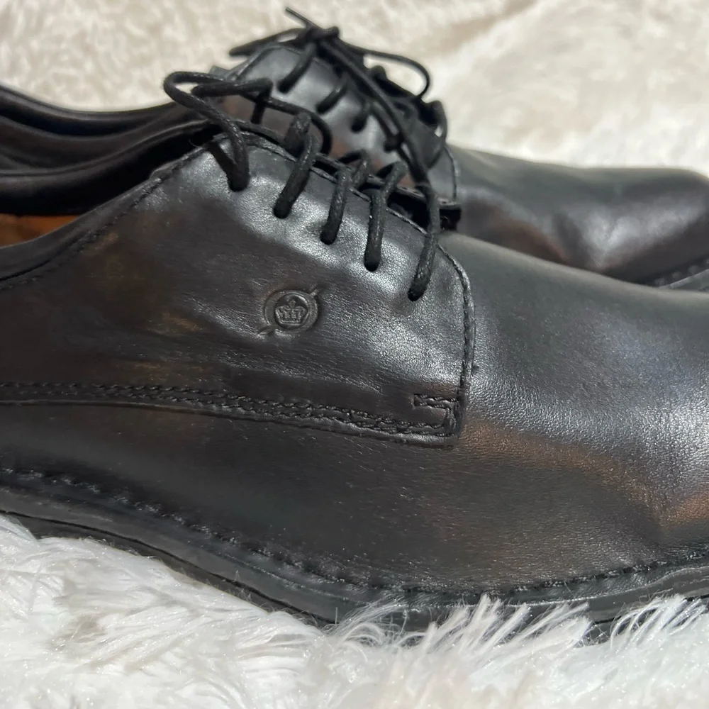 Born Black Leather Oxford Dress Shoes